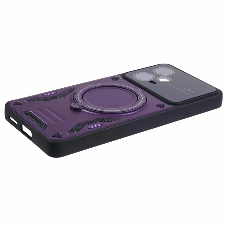 For Xiaomi Redmi Note 12 Pro+ 5G Case PC+TPU Kickstand Phone Cover Compatible with MagSafe