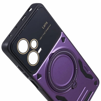 For Xiaomi Redmi Note 12 Pro+ 5G Case PC+TPU Kickstand Phone Cover Compatible with MagSafe