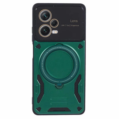 For Xiaomi Redmi Note 12 Pro+ 5G Case PC+TPU Kickstand Phone Cover Compatible with MagSafe
