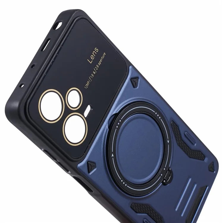 For Xiaomi Redmi Note 12 Pro+ 5G Case PC+TPU Kickstand Phone Cover Compatible with MagSafe