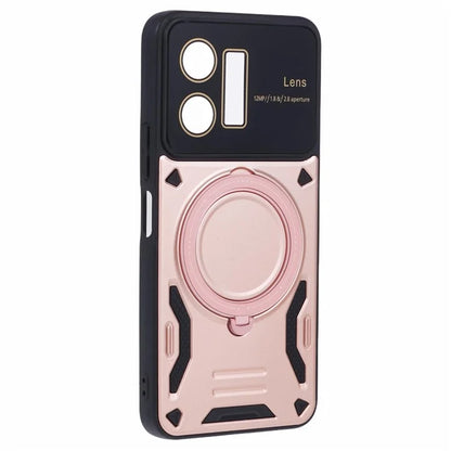 For vivo Y35 4G (2022) / Y22s 4G / Y22 4G Magnetic Case PC+TPU Kickstand Back Phone Cover