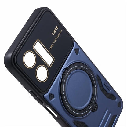 For vivo Y35 4G (2022) / Y22s 4G / Y22 4G Magnetic Case PC+TPU Kickstand Back Phone Cover
