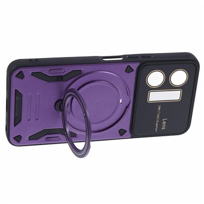 For vivo Y35 4G (2022) / Y22s 4G / Y22 4G Magnetic Case PC+TPU Kickstand Back Phone Cover