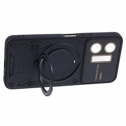 For vivo Y35 4G (2022) / Y22s 4G / Y22 4G Magnetic Case PC+TPU Kickstand Back Phone Cover