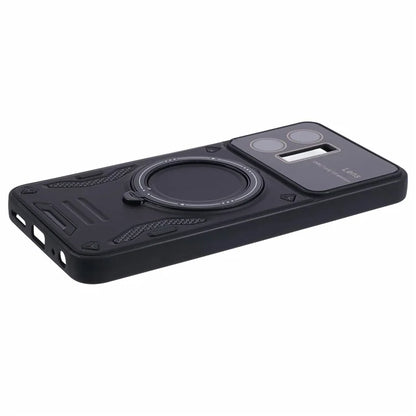 For vivo Y35 4G (2022) / Y22s 4G / Y22 4G Magnetic Case PC+TPU Kickstand Back Phone Cover