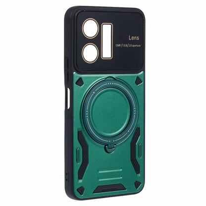 For vivo Y35 4G (2022) / Y22s 4G / Y22 4G Magnetic Case PC+TPU Kickstand Back Phone Cover