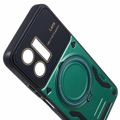 For vivo Y35 4G (2022) / Y22s 4G / Y22 4G Magnetic Case PC+TPU Kickstand Back Phone Cover