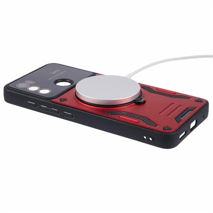For Motorola Moto G60 Case Magnetic Ring Kickstand PC+TPU Anti-drop Protective Shell