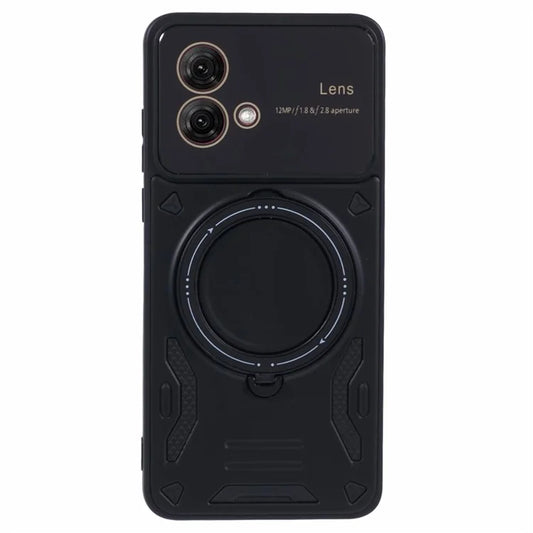 For Motorola Moto G84 5G Back Case Compatible with MagSafe PC+TPU Kickstand Phone Cover