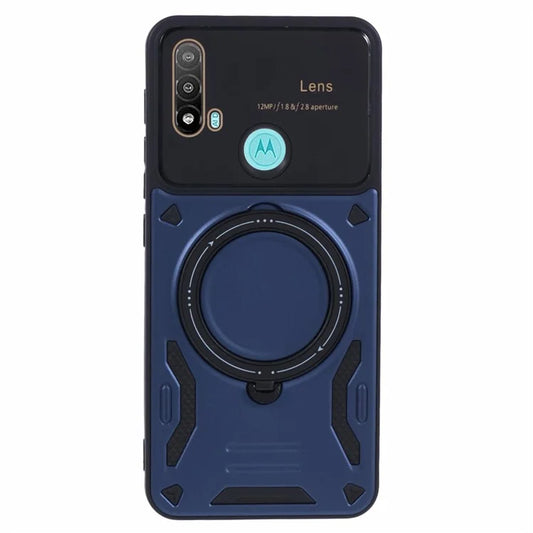 For Motorola Moto E20 Case Compatible with MagSafe PC+TPU Kickstand Phone Cases
