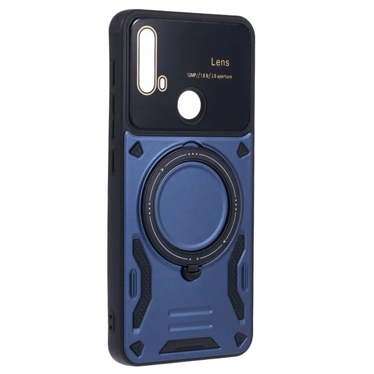 For Motorola Moto E20 Case Compatible with MagSafe PC+TPU Kickstand Phone Cases