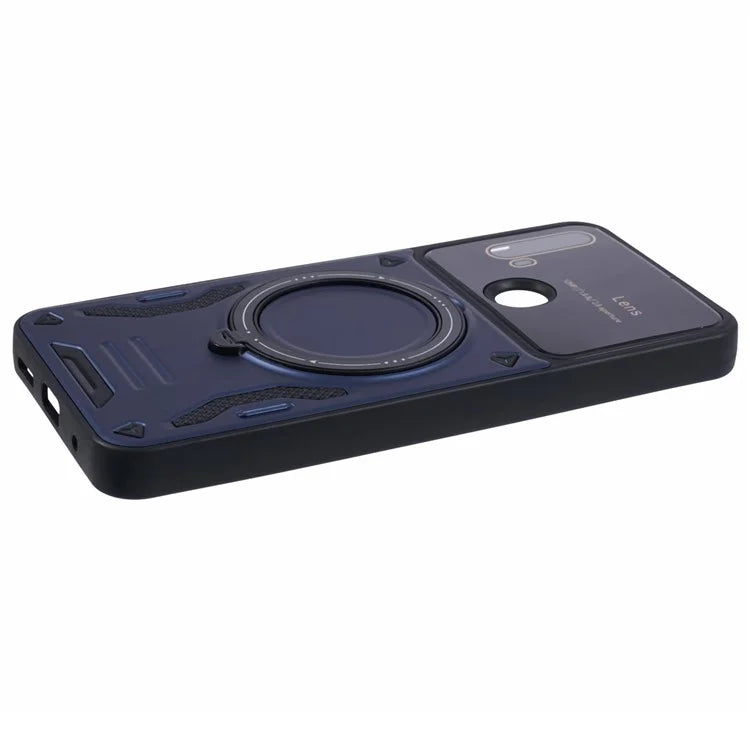 For Motorola Moto E20 Case Compatible with MagSafe PC+TPU Kickstand Phone Cases