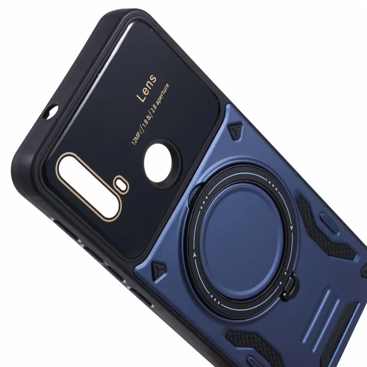 For Motorola Moto E20 Case Compatible with MagSafe PC+TPU Kickstand Phone Cases
