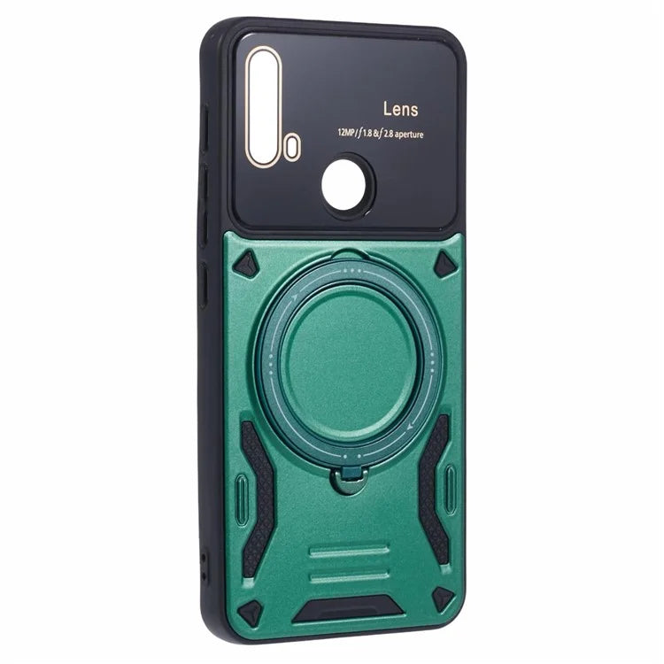 For Motorola Moto E20 Case Compatible with MagSafe PC+TPU Kickstand Phone Cases