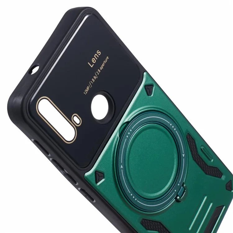 For Motorola Moto E20 Case Compatible with MagSafe PC+TPU Kickstand Phone Cases