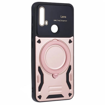 For Motorola Moto E20 Case Compatible with MagSafe PC+TPU Kickstand Phone Cases