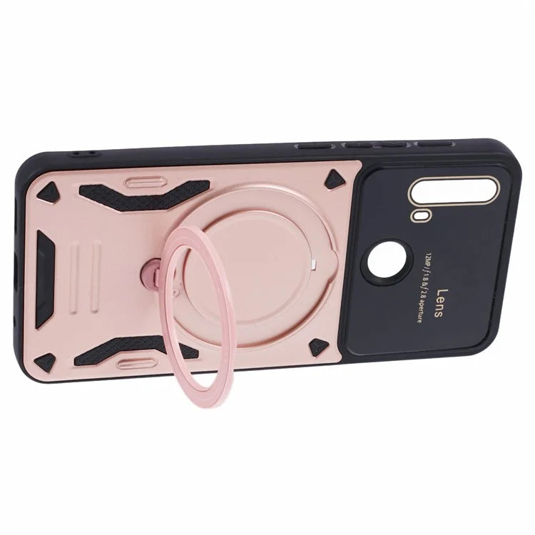 For Motorola Moto E20 Case Compatible with MagSafe PC+TPU Kickstand Phone Cases