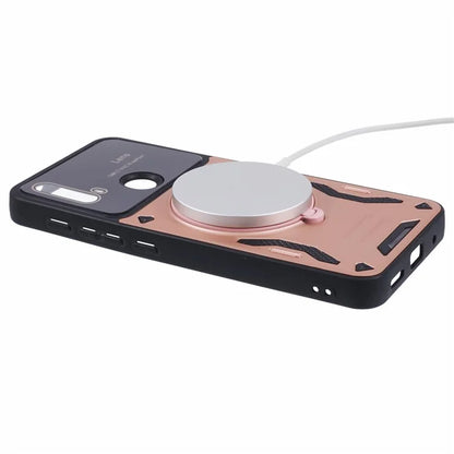 For Motorola Moto E20 Case Compatible with MagSafe PC+TPU Kickstand Phone Cases