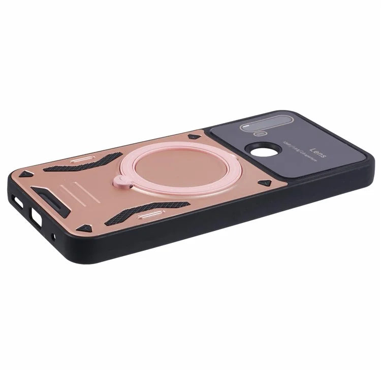 For Motorola Moto E20 Case Compatible with MagSafe PC+TPU Kickstand Phone Cases
