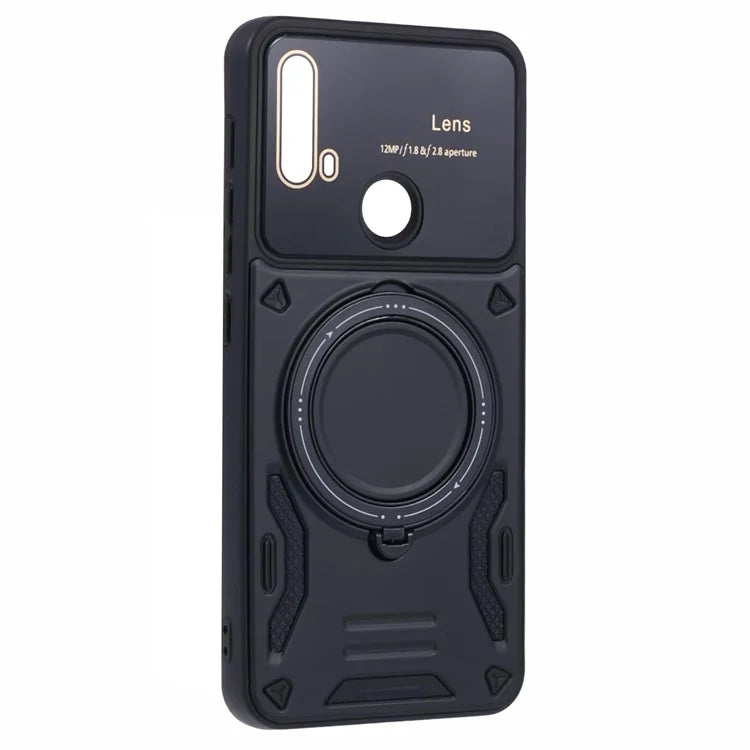 For Motorola Moto E20 Case Compatible with MagSafe PC+TPU Kickstand Phone Cases