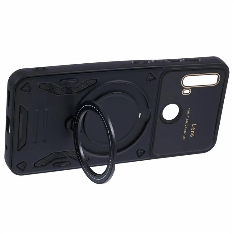 For Motorola Moto E20 Case Compatible with MagSafe PC+TPU Kickstand Phone Cases