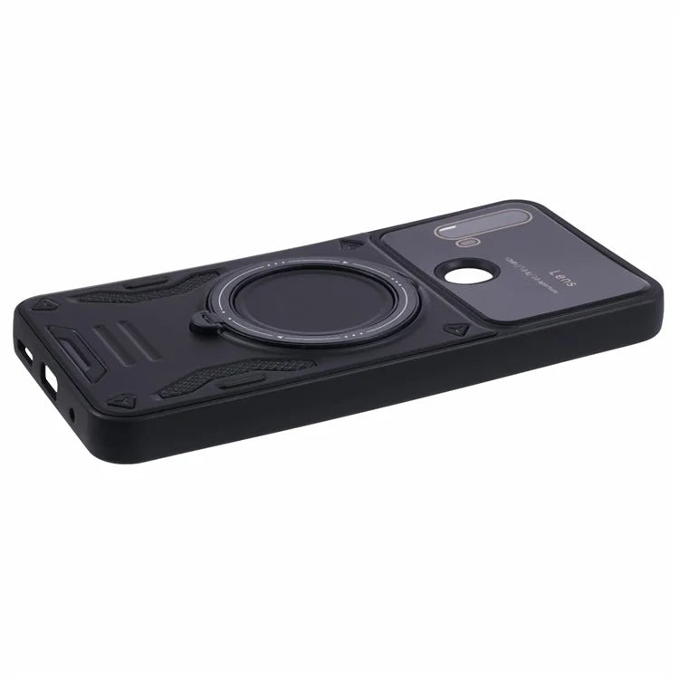 For Motorola Moto E20 Case Compatible with MagSafe PC+TPU Kickstand Phone Cases
