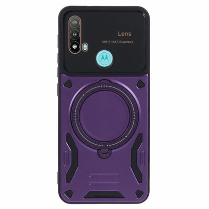 For Motorola Moto E20 Case Compatible with MagSafe PC+TPU Kickstand Phone Cases