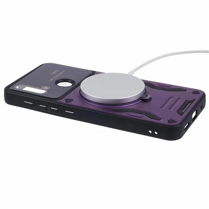 For Motorola Moto E20 Case Compatible with MagSafe PC+TPU Kickstand Phone Cases