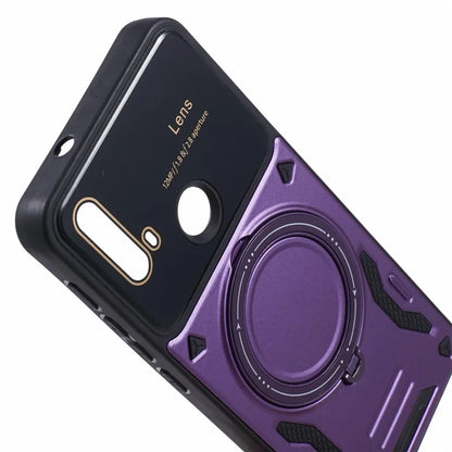 For Motorola Moto E20 Case Compatible with MagSafe PC+TPU Kickstand Phone Cases