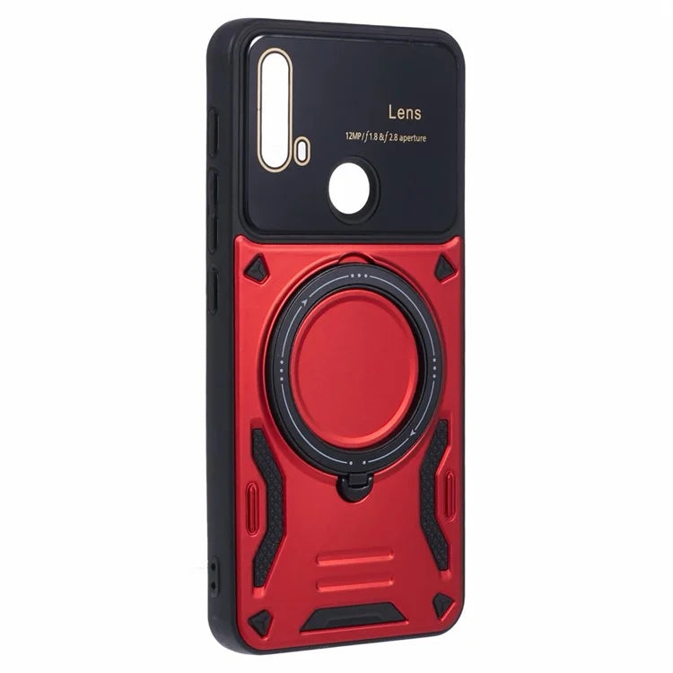 For Motorola Moto E20 Case Compatible with MagSafe PC+TPU Kickstand Phone Cases