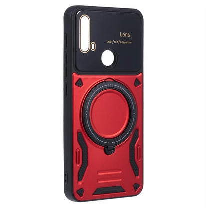 For Motorola Moto E20 Case Compatible with MagSafe PC+TPU Kickstand Phone Cases