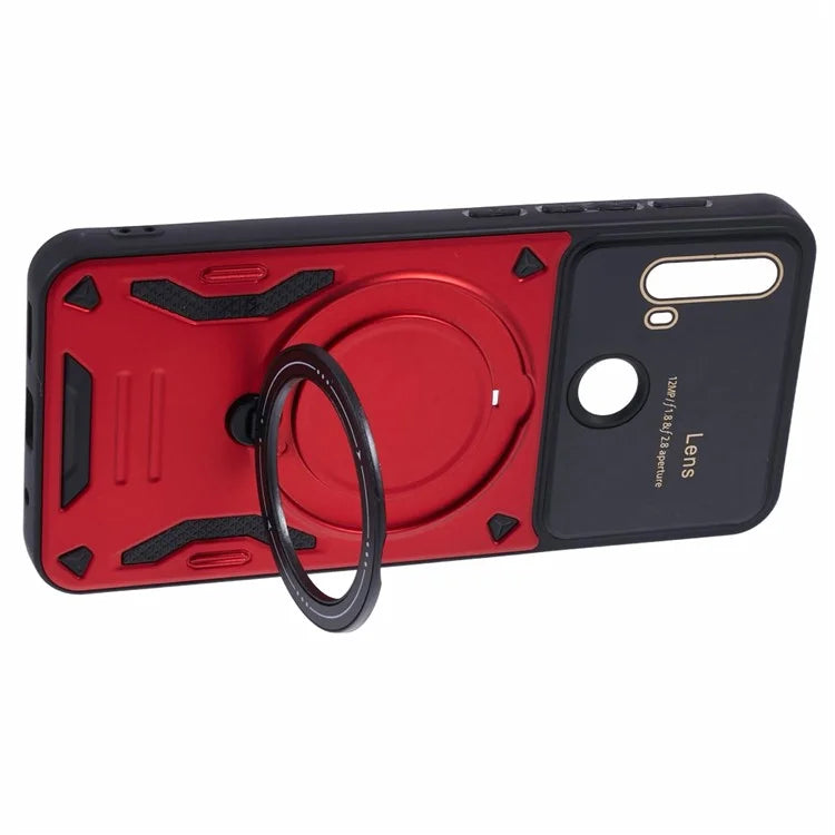 For Motorola Moto E20 Case Compatible with MagSafe PC+TPU Kickstand Phone Cases