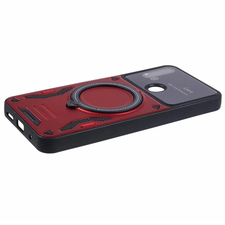For Motorola Moto E20 Case Compatible with MagSafe PC+TPU Kickstand Phone Cases