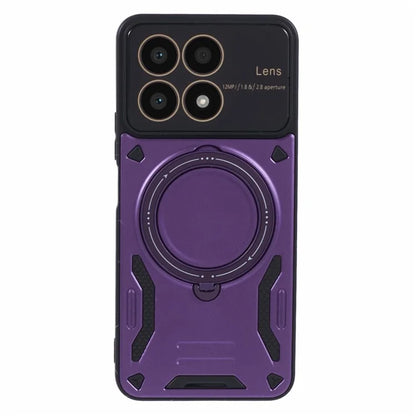 For Honor X8a 4G Shockproof Case Compatible with MagSafe Kickstand PC+TPU Phone Cover