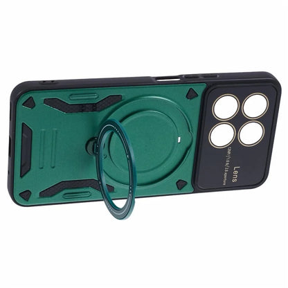 For Honor X8a 4G Shockproof Case Compatible with MagSafe Kickstand PC+TPU Phone Cover