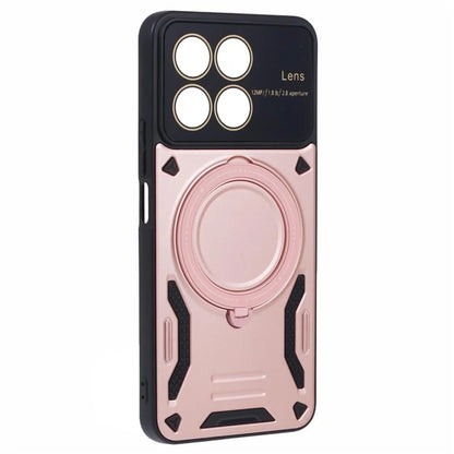 For Honor X8a 4G Shockproof Case Compatible with MagSafe Kickstand PC+TPU Phone Cover