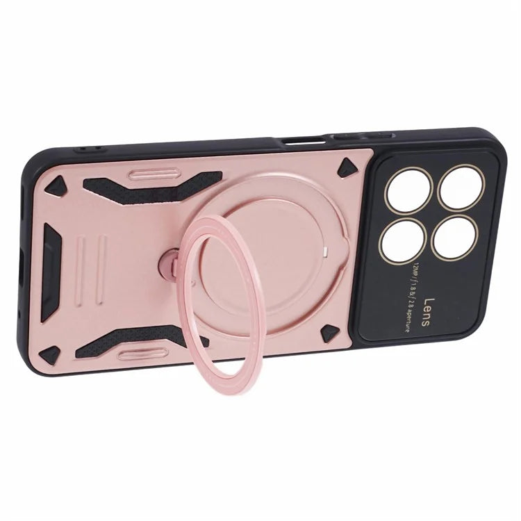 For Honor X8a 4G Shockproof Case Compatible with MagSafe Kickstand PC+TPU Phone Cover