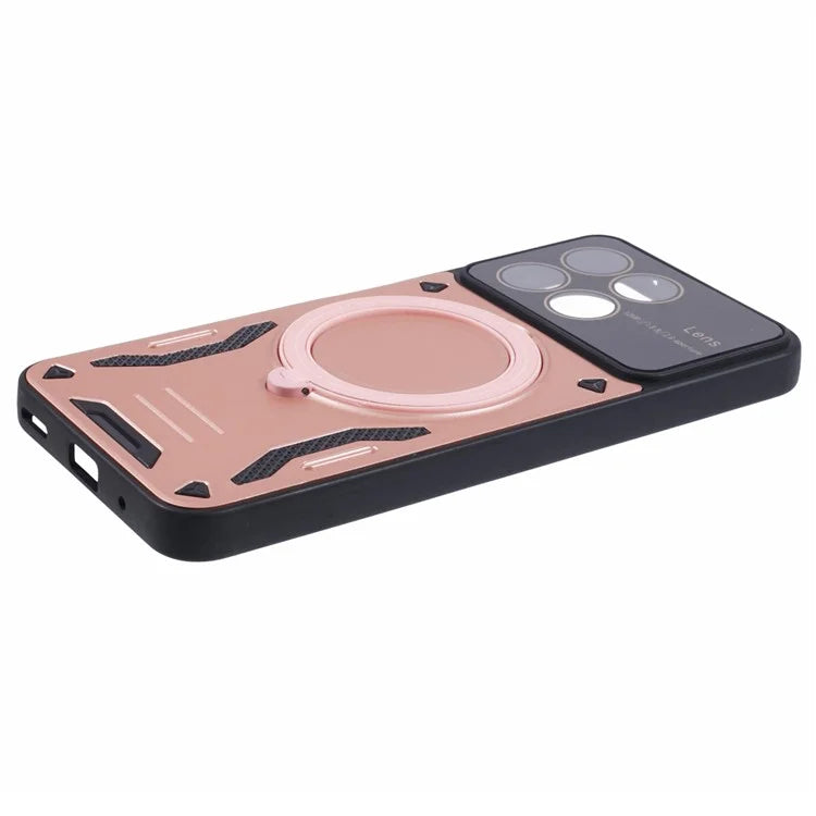 For Honor X8a 4G Shockproof Case Compatible with MagSafe Kickstand PC+TPU Phone Cover