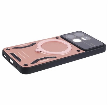 For Honor X8a 4G Shockproof Case Compatible with MagSafe Kickstand PC+TPU Phone Cover