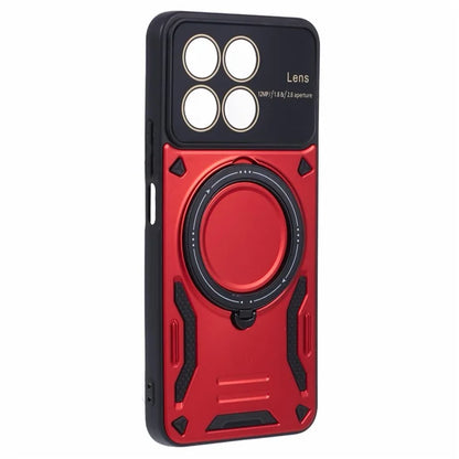 For Honor X8a 4G Shockproof Case Compatible with MagSafe Kickstand PC+TPU Phone Cover