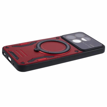For Honor X8a 4G Shockproof Case Compatible with MagSafe Kickstand PC+TPU Phone Cover