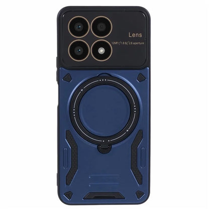 For Honor X8a 4G Shockproof Case Compatible with MagSafe Kickstand PC+TPU Phone Cover