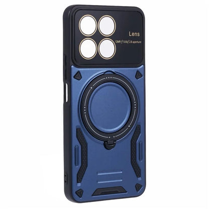 For Honor X8a 4G Shockproof Case Compatible with MagSafe Kickstand PC+TPU Phone Cover
