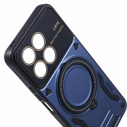 For Honor X8a 4G Shockproof Case Compatible with MagSafe Kickstand PC+TPU Phone Cover
