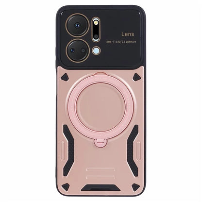 For Honor X7a 4G Case Kickstand PC+TPU Phone Cover Compatible with MagSafe