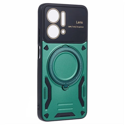 For Honor X7a 4G Case Kickstand PC+TPU Phone Cover Compatible with MagSafe