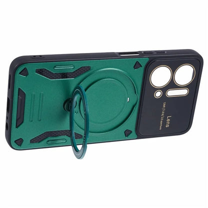 For Honor X7a 4G Case Kickstand PC+TPU Phone Cover Compatible with MagSafe