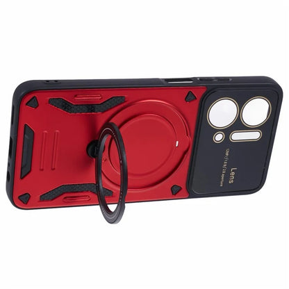 For Honor X7a 4G Case Kickstand PC+TPU Phone Cover Compatible with MagSafe