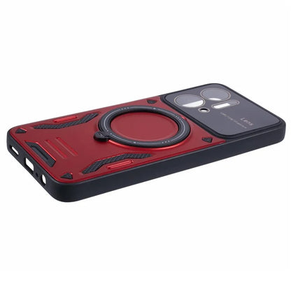 For Honor X7a 4G Case Kickstand PC+TPU Phone Cover Compatible with MagSafe