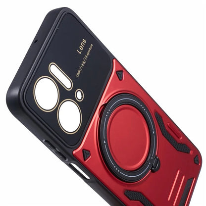 For Honor X7a 4G Case Kickstand PC+TPU Phone Cover Compatible with MagSafe